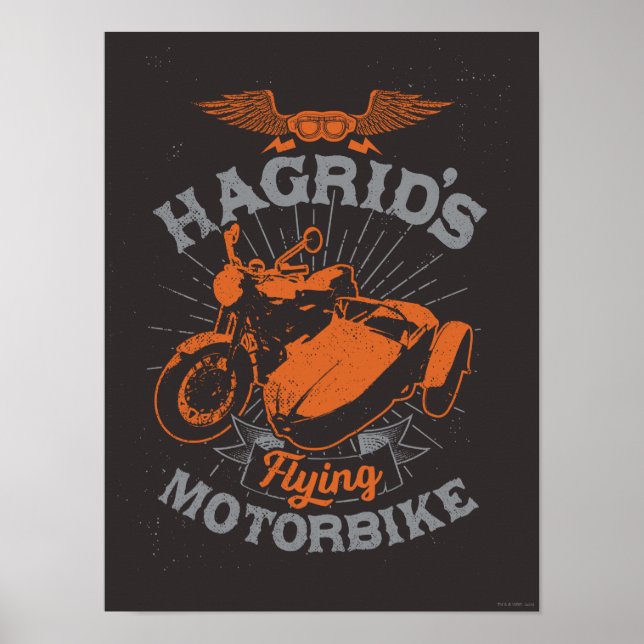 Hagrids flygande motorcykel poster (Framsidan)