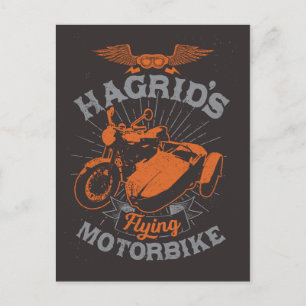 Hagrids flygmotorcykel inbjudan vykort