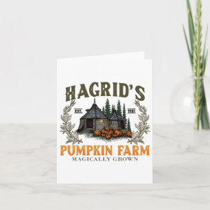 Hagrids Pumpkins Farm Grown Halloween Witch Spooky Kort