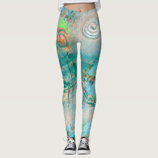 "Hägring" damasker Leggings