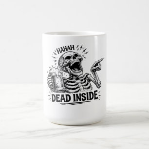 Haha Död Inuti Skelett Kaffemugg
