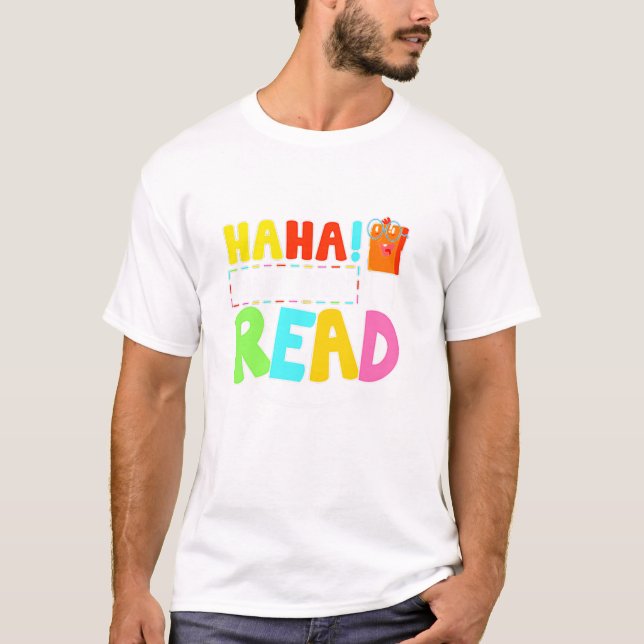 Haha fick dig att läsa T Shirt Cute Gifts Ideas Sc (Framsida)