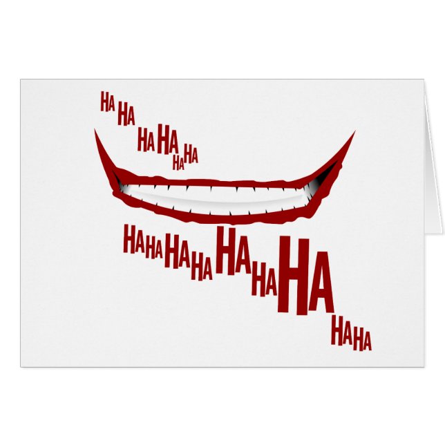 HaHa…, Leende Hälsningskort (Framsidan Horizontal)