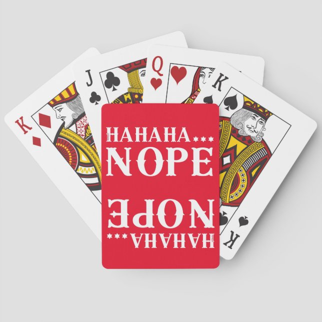 HAHAHA! Ljudcitat från NOPE Casinokort (Baksidan)