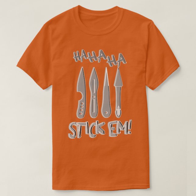 HaHaStickem Throwing Knivar T Shirt (Design framsida)