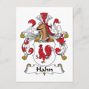 Hahn Family Crest Vykort