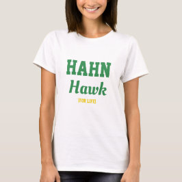 Hahn Hawk High School Tyskland T-shirt, Grönt Guld T Shirt