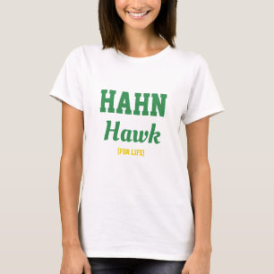 Hahn Hawk High School Tyskland T-shirt, Grönt Guld T Shirt