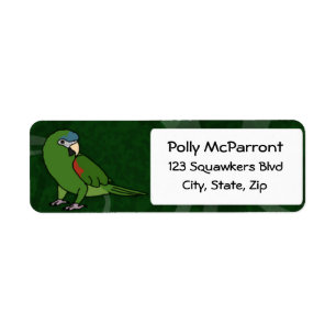 Hahns Macaw Returadress Etikett