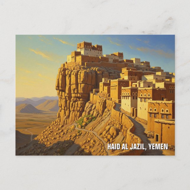 Haid al Jazil Yemen Travel Vykort (Framsida)