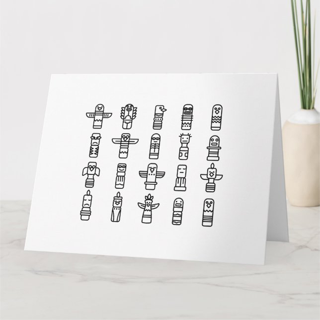 Haida Animals Native Indians Haida IndiGurus Kort (Framsida)