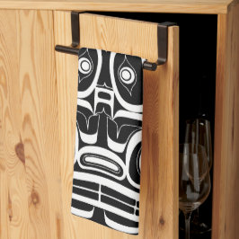 Haida Eagle Thunderbird Northwest Columbia Kökshandduk