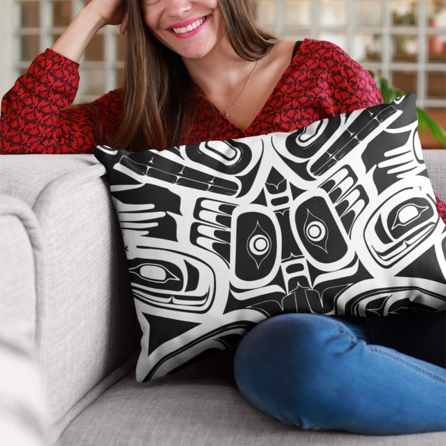 Haida Eagle Thunderbird Northwest Columbia Prydnadskudde (Skapare uppladdad)