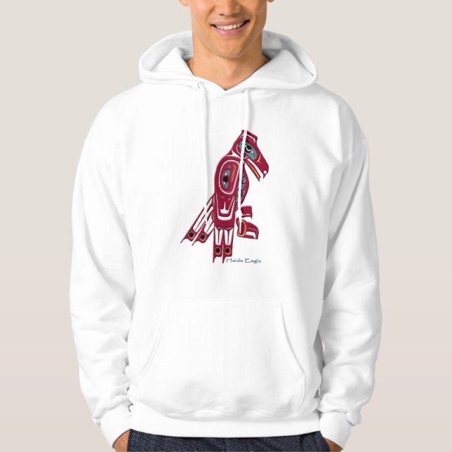 HAIDA EGLE Native American Art T-Shirt Collection Munkjacka (Framsida)