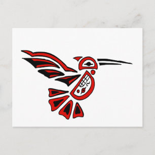 haida hummingbird vykort