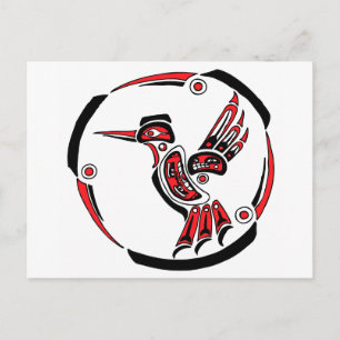 Haida Hummingbird Vykort