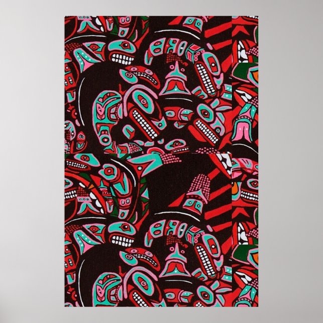 HAIDA KILLER WHALES POSTER (Framsidan)