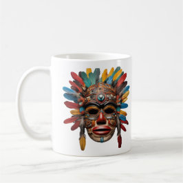 Haida Kinich Ahau #102 - Haida Mayan shaman Kaffemugg