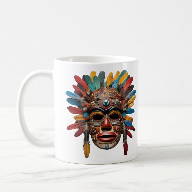Haida Kinich Ahau #102 - Haida Mayan shaman Kaffemugg (Vänster)