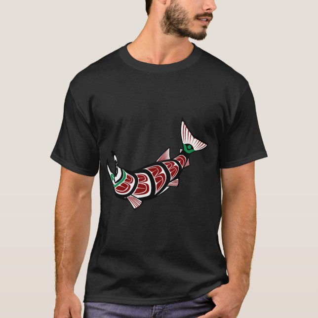 Haida lax t shirt (Framsida)