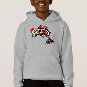Haida Laxspiritdjur Med Julbelysning T Shirt