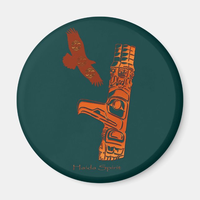 Haida Native American Art Magnet (Framsidan)