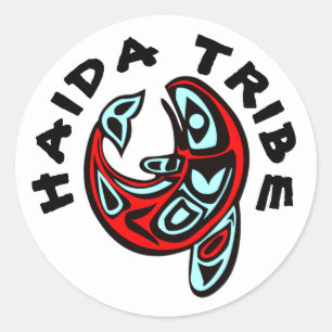 Haida Native Tribal Orca Tattoo Killer Whale Runt Klistermärke