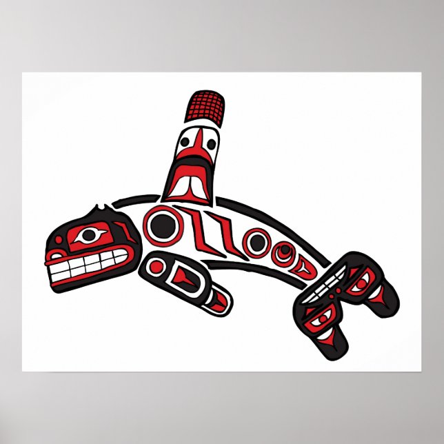 Haida Orca Poster (Framsidan)