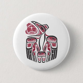 Haida Raven Design Knapp