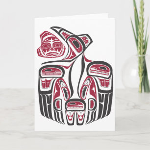 Haida Raven Design Kort