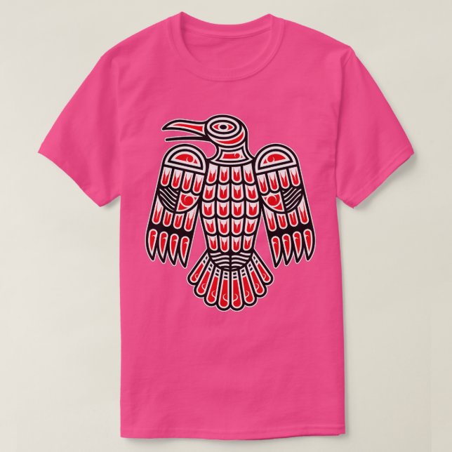 Haida Raven Indian Native America Indigen T Shirt (Design framsida)