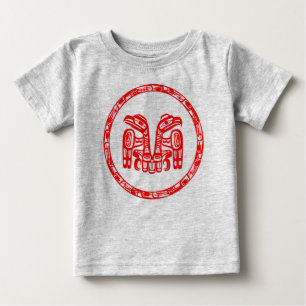 Haida Ritual Native Canada Infödd Dubbla Eagle T Shirt