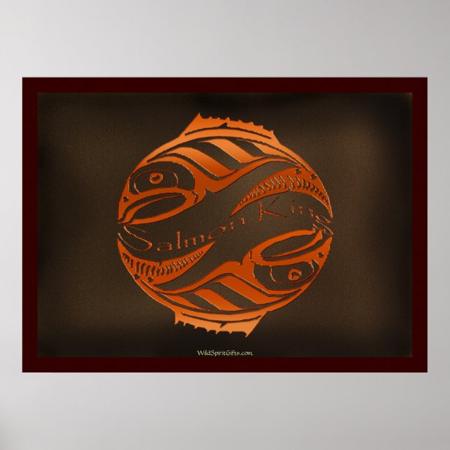 HAIDA SALMON KUNG Art Poster (Framsidan)