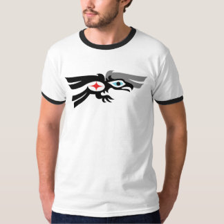 Haida som är korpsvart i flyg t shirt
