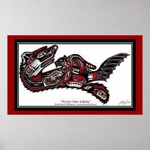 "HAIDA SPIRIT" Utskrift av den större versionen av Poster
