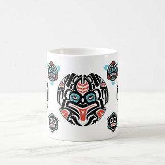 Haida-stil groda, dämpade färger - Tlingitmugg Kaffemugg