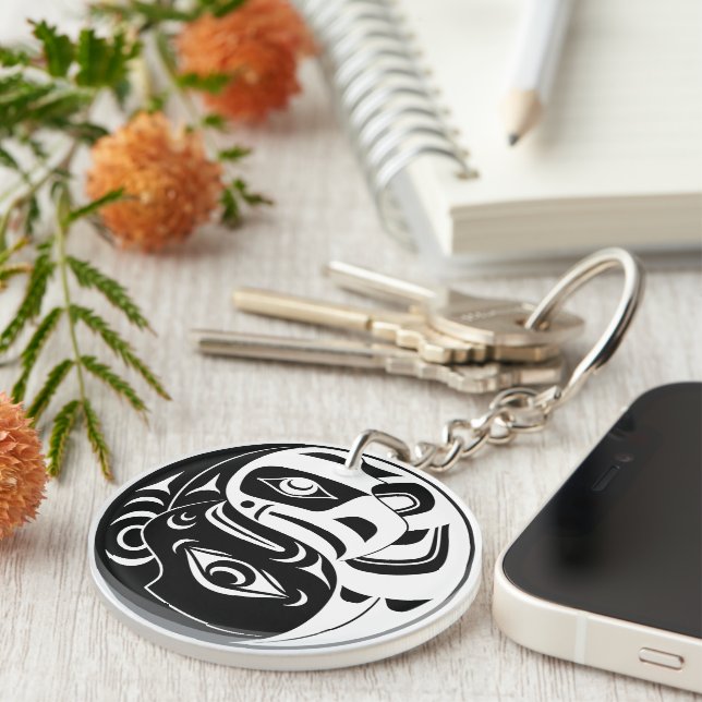 Haida Thunderbird Black and White Eagle Circle (Högra Framsidan)