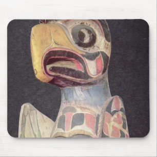 Haida"Thunderbird" staty (målat trä) Musmatta
