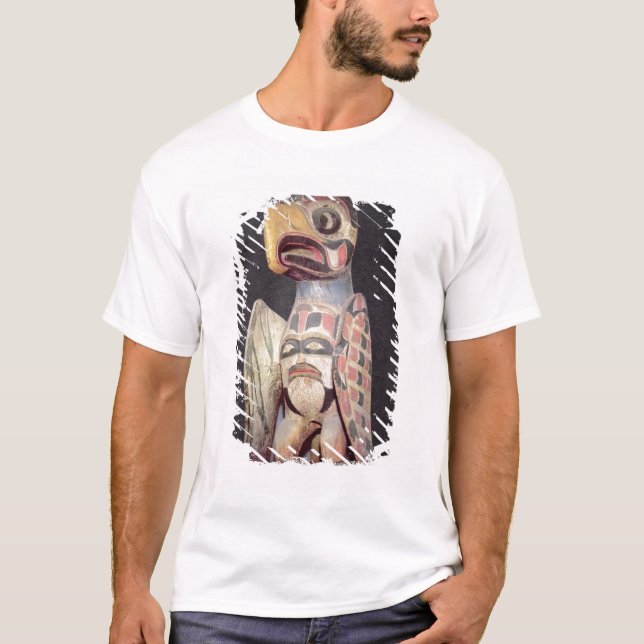 Haida"Thunderbird" staty (målat trä) Tee Shirt (Framsida)