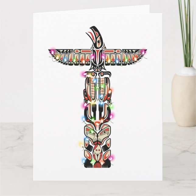 Haida Thunderbird Symbolism Haida Native Kort (Framsida)