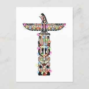 Haida Thunderbird Symbolism Haida Native Vykort