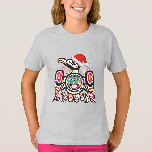 Haida Thunderbird Symbolism Ornament Target Jesus T Shirt (Framsida)