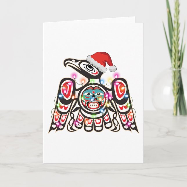 Haida Thunderbird Symbolism Ornament Target Jesus Tack Kort (Framsida)