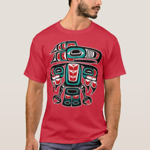 Haida Tlingit Native Raven Totem T Shirt