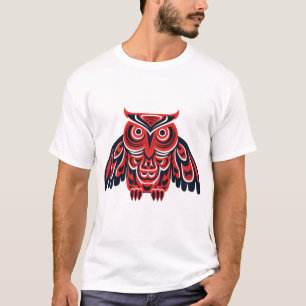 Haida Tlingit Native uggla T Shirt