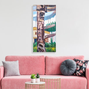 Haida Totem Emily Carr Canvastryck