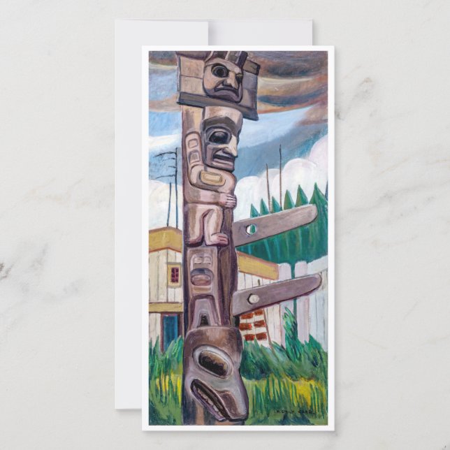 Haida Totem | Emily Carr | Kort för hälsning (Framsida)