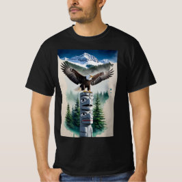 Haida Totem och Örn T Shirt