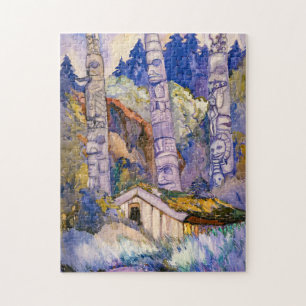 Haida Totems, Cha-atl, Queen Charlotte Island Pussel