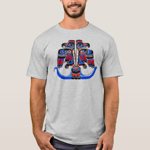 Haida Tribal Dubbla Thunderbird Native American T Shirt